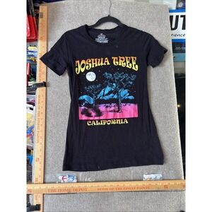 Joshua Tree Shirt Womens Small Black California Desert Graphic Tee T-Shirt Park